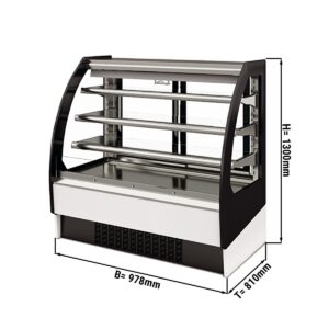 Prístenný chladiaci regál 0,98 m / 0,81 m