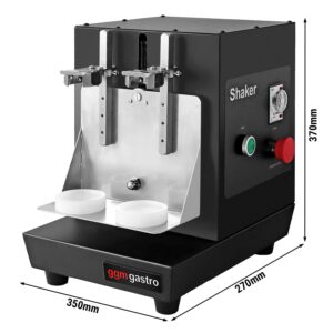 Elektrický šejker na mlieko a koktaily - dvojitý - 40 wattov - 240 ot./min. - čierny