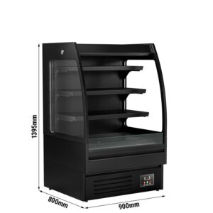 Prístenná chladiaca polica - 900 mm - 216L - s LED osvetlením a 3 policami