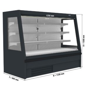 Prístenný chladiaci regál 1,33 x 0,88 m - 401L