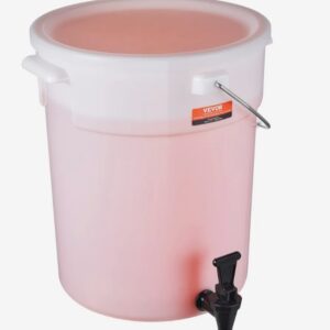 Dávkovač nápojov, 19 l dávkovač nápojov na párty, plastový dávkovač džúsu s kohútikom a vekom, dávkovač ľadového čaju, limonády a džúsu na vodu, pre reštaurácie, hotely, párty