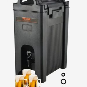 Dávkovač studených nápojov 18,9 l, LDPE fontána na teplú a studenú vodu Veľký dávkovač nápojov s výlevkou na kávu, studené mlieko, vodu, džús atď. Izolovaná kanvica pre 1-2 osoby