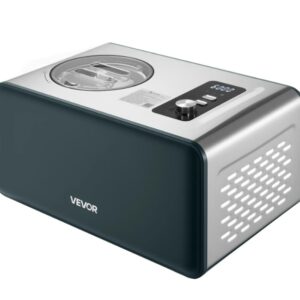 Výrobník zmrzliny 1,5 l so vstavaným kompresorom (150 W) bez predmrazovania, výrobník zmrzliny s 3 režimami, elektrický výrobník zmrzliny, výrobník sorbetu