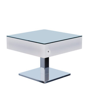 COOZY | LED relaxačný stôl | Š:H:V 70 x 70 x 52 cm | RGB | Napájané z batérie