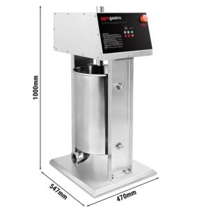 Elektrická plnička klobás a stroj na churro - 30 litrov - 180 wattov - nehrdzavejúca oceľ - obsahuje 4 plničky klobás a 3 nadstavce na churro