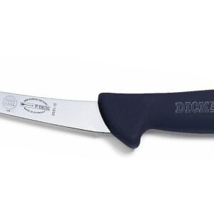 Vykosťovací nôž so zahnutou čepeľou, neohybný, čierny v dĺžke 13 cm