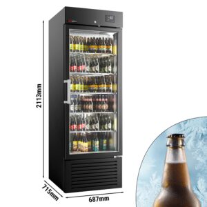 Chladnička na nápoje SUPERCOOLER - s 1 sklenenými dverami - chladí pod 0 °C