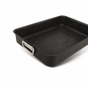 Plech MagicHome Marble Line, 40x28x6,5 cm, na pečenie, s rúčkami