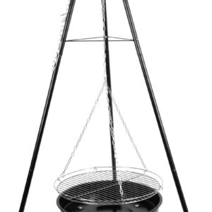 Gril Strend Pro Bavarian, BBQ, na drevené uhlie, nastaviteľná gril.výška 320-660/1500 mm