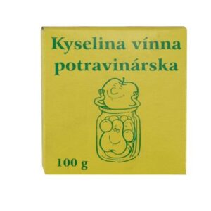 Kyselina vínna, potravinárska, 100 g