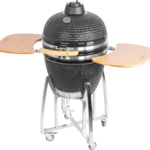 Gril Strend Pro Kamado Egg 21", priemer 46,7 cm, gril výška 91 cm, čierny, 130x73x122 cm