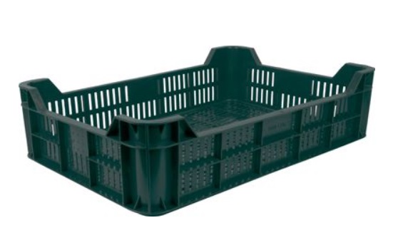 Prepravka na ovocie a zeleninu M10, 21 lit., max. 10 kg, 60x40x15 cm, perforovaná, PE