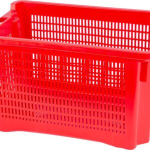 Prepravka ICS M402000, 40 lit., 56x35x31 cm, perforovaná, červená