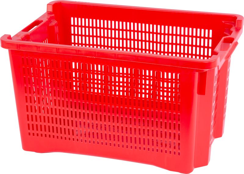 Prepravka ICS M402000, 40 lit., 56x35x31 cm, perforovaná, červená