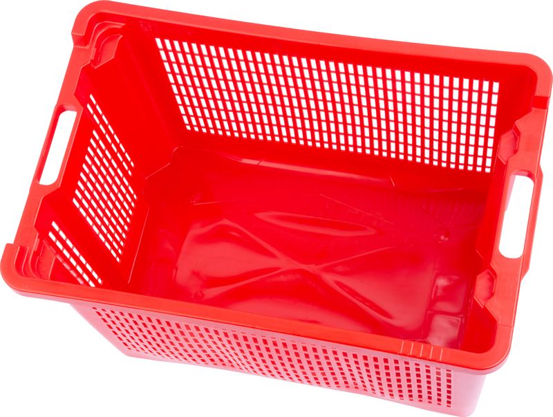 Prepravka ICS M402000, 40 lit., 56x35x31 cm, perforovaná, červená – Obrázok 3
