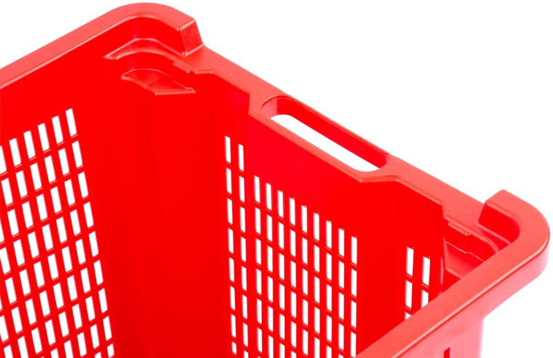 Prepravka ICS M402000, 40 lit., 56x35x31 cm, perforovaná, červená – Obrázok 2
