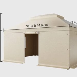 Zimný kryt , vhodný pre altánky s rozmermi 3,66 x 4,87 m s dvojitou strechou, náhradný kryt s bočnými stenami a sieťovanými oknami, ochranné kryty na úložný priestor, altánky nie sú súčasťou balenia