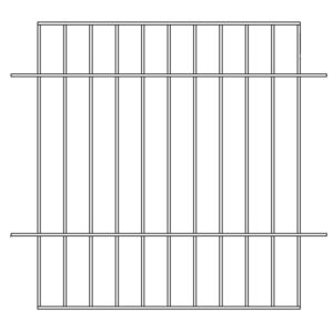 Vertikálna deliaca priečka - výška: 432 mm - pre sériu FEI