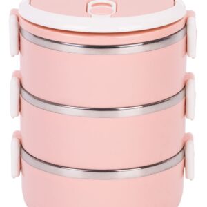 Obedár MagicHome LB933, 3 dielny, 3x 500 ml, ružový, 20x15x6,2 cm
