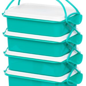 Obedár MagicHome CS336, 4 dielny, 4x 1000 ml, PP/PE, 24,3x14,6x29,5 cm