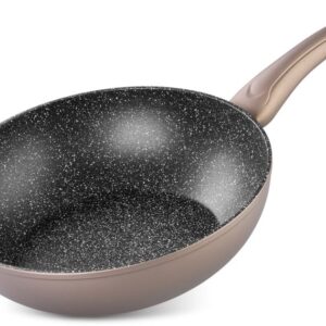 Panvica Wok MagicHome Coffee Brown Line, 28 cm