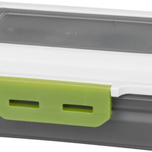 Obedár MagicHome, hranatý, s vidličkou/lyžicou, 1200 ml, 23x15x8,8 cm