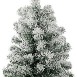 Stromček MagicHome Vianoce Snowy, jedľa v jute, zasnežený, 60 cm