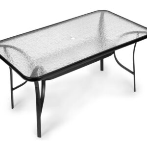 Sklenený záhradný stôl 140x80 cm terasa/balkón MultiGarden