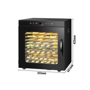 Sušička/Dehydratátor - s 10 miskami - Čierna