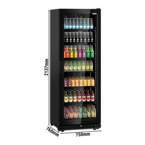 Chladnička na nápoje - 739 litrov - bezrámová konštrukcia - s 1 sklenenými dverami