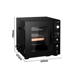 Mini udiareň - manuálna - s 2 policami a sklenenými dvierkami