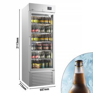 Chladnička na nápoje SUPERCOOLER - s 1 sklenenými dverami - chladí pod 0 °C