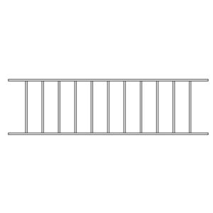 Vertikálna deliaca priečka - výška: 132 mm - pre sériu FEI