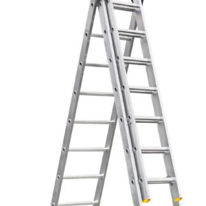 Rebrík DW3 Home, hliníkový, 3x8, max. 150 kg