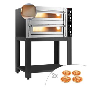 Elektrická pec na pizzu - (plný šamot) - 4+4x 30 cm - návod na obsluhu - vrátane podstavca