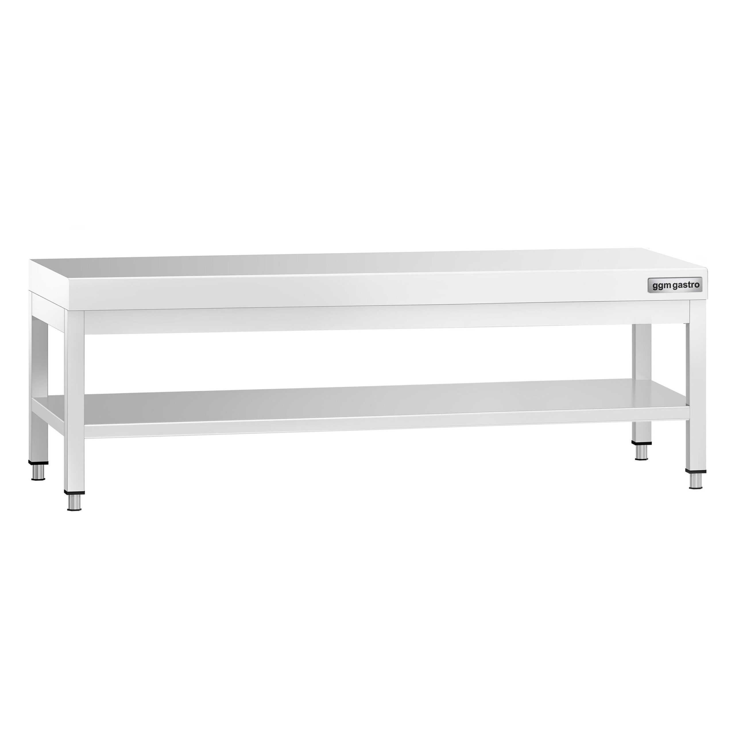 Nerezový podpultový stôl 1400x700mm - so základnou policou