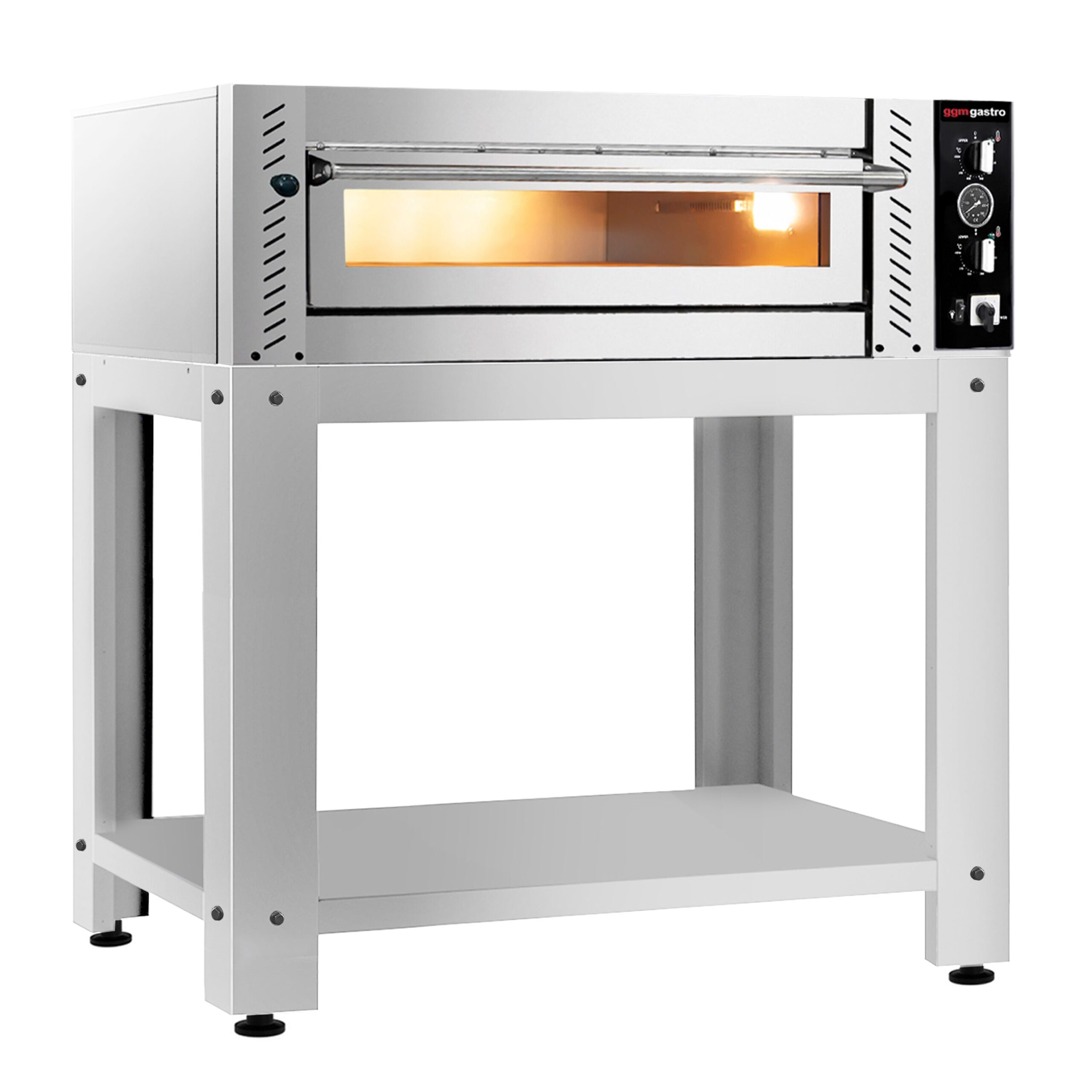 Elektrická pec na pizzu – 4 x 34 cm – Manuálna – vrátane podstavca – Obrázok 4