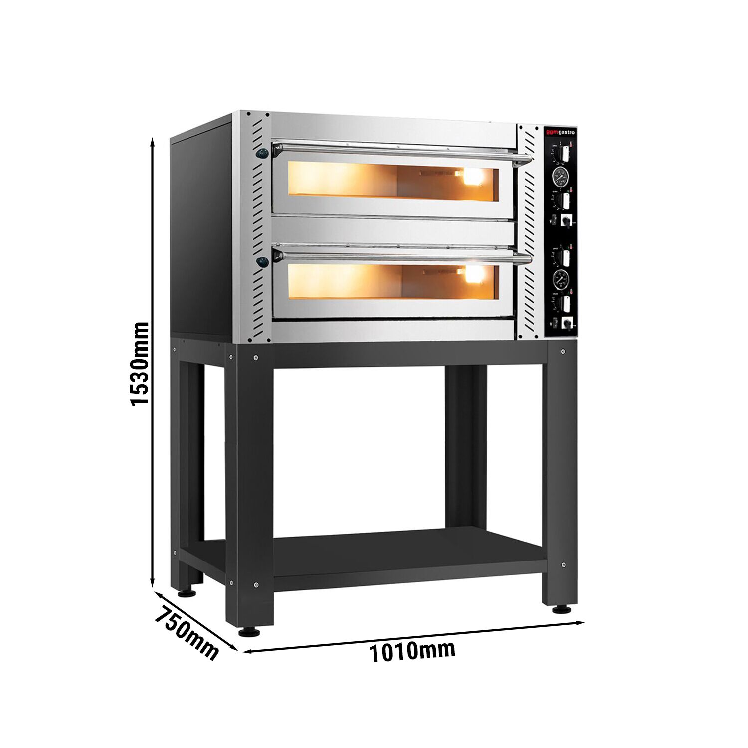 Elektrická pec na pizzu – 4+4 x 30 cm – návod na obsluhu – vrátane podstavca – Obrázok 4
