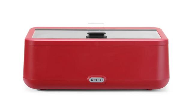 Elektrický ohrievač UNIQ navrhnutý Robertom Bronwasserom, červený, 220-240V/700W, 607x402x(V)245mm 470459