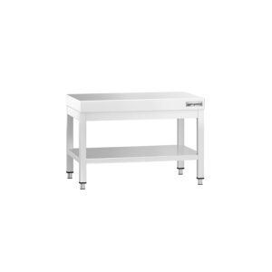 Nerezový podpultový stôl 800x700 mm - so základnou policou