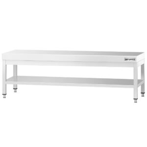 Nerezový podpultový stôl 2000x700mm - so základnou policou