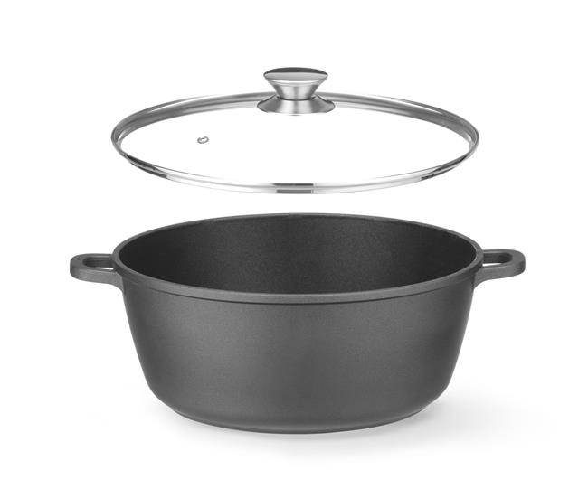 Kastról s nepriľnavým povrchom 7,5L, Čierna, 387x310x(H)130mm – Obrázok 2