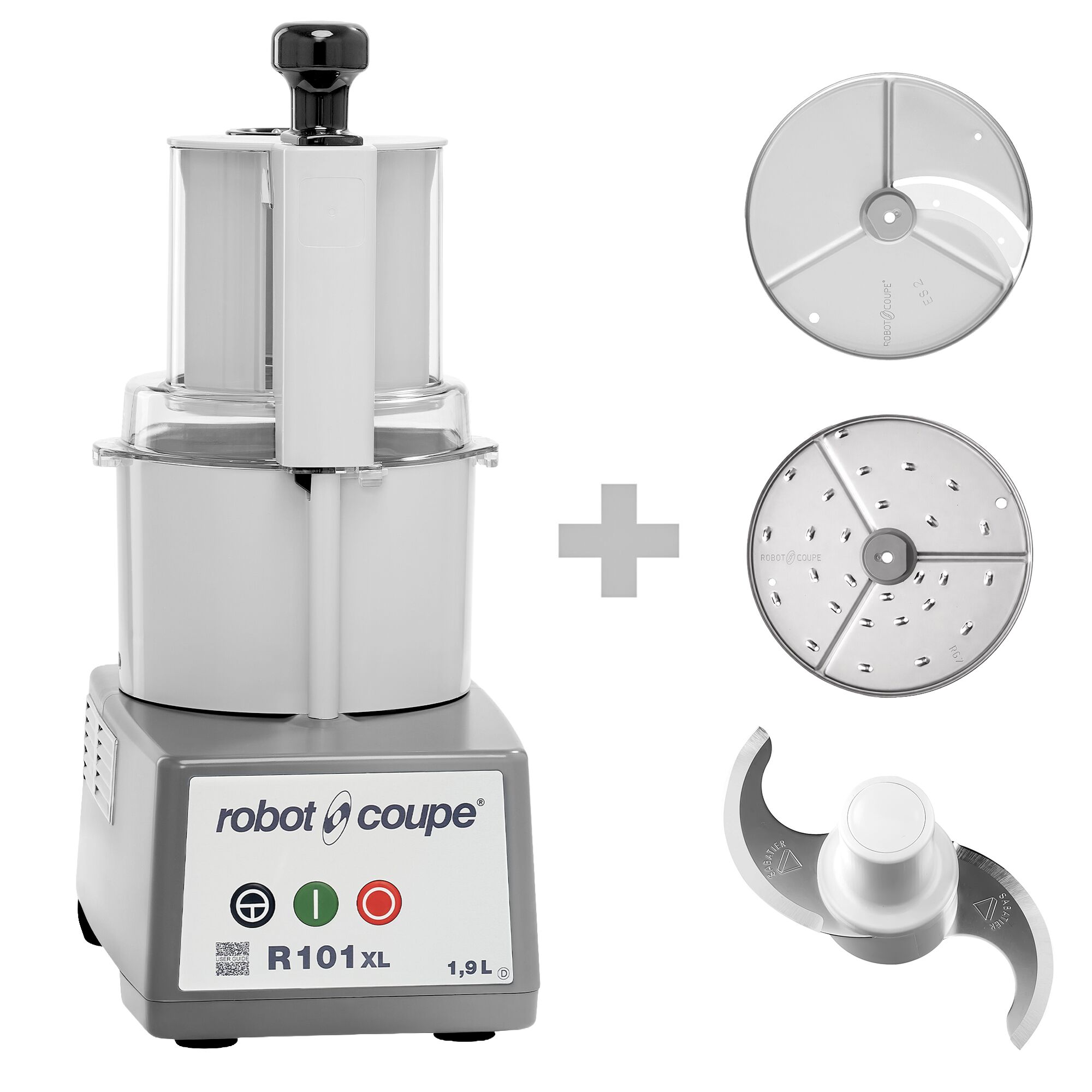 ROBOT COUPE | R 201 XL - Univerzálny kuchynský robot / krájač zeleniny / rezačka - 2,9 litra - 550 wattov - 1500 ot./min.