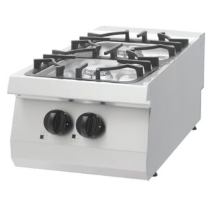 Heavy Duty sporák - 2 horáky - samostatná jednotka - hĺbka 70 cm - 15 kW - plyn