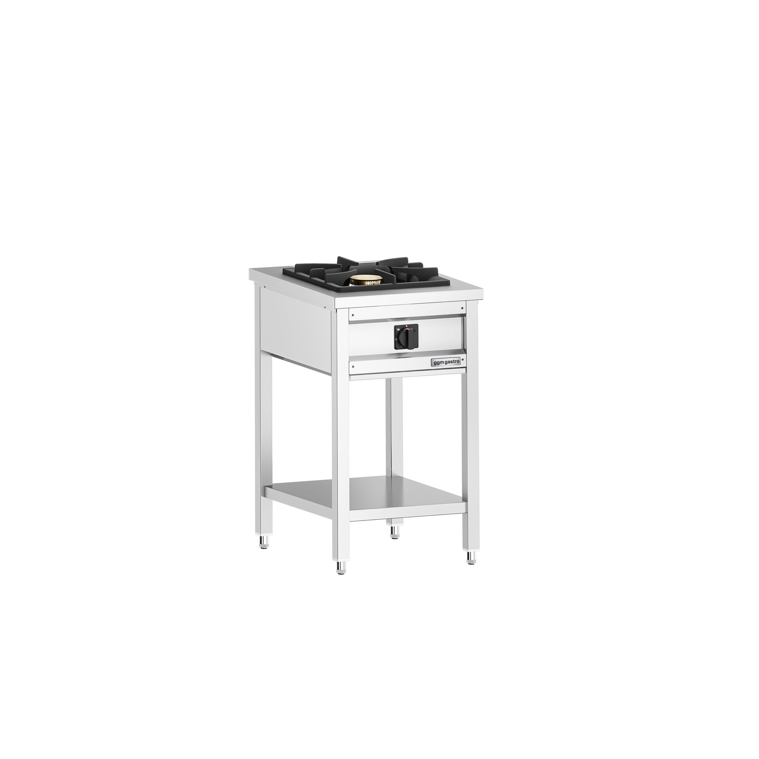 Plynový sporák - 8,5 kW - 1 horák - otvorený s podstavcom a odkvapkávacou zásuvkou – Obrázok 4