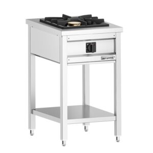 Plynový sporák - 8,5 kW - 1 horák - otvorený s podstavcom a odkvapkávacou zásuvkou