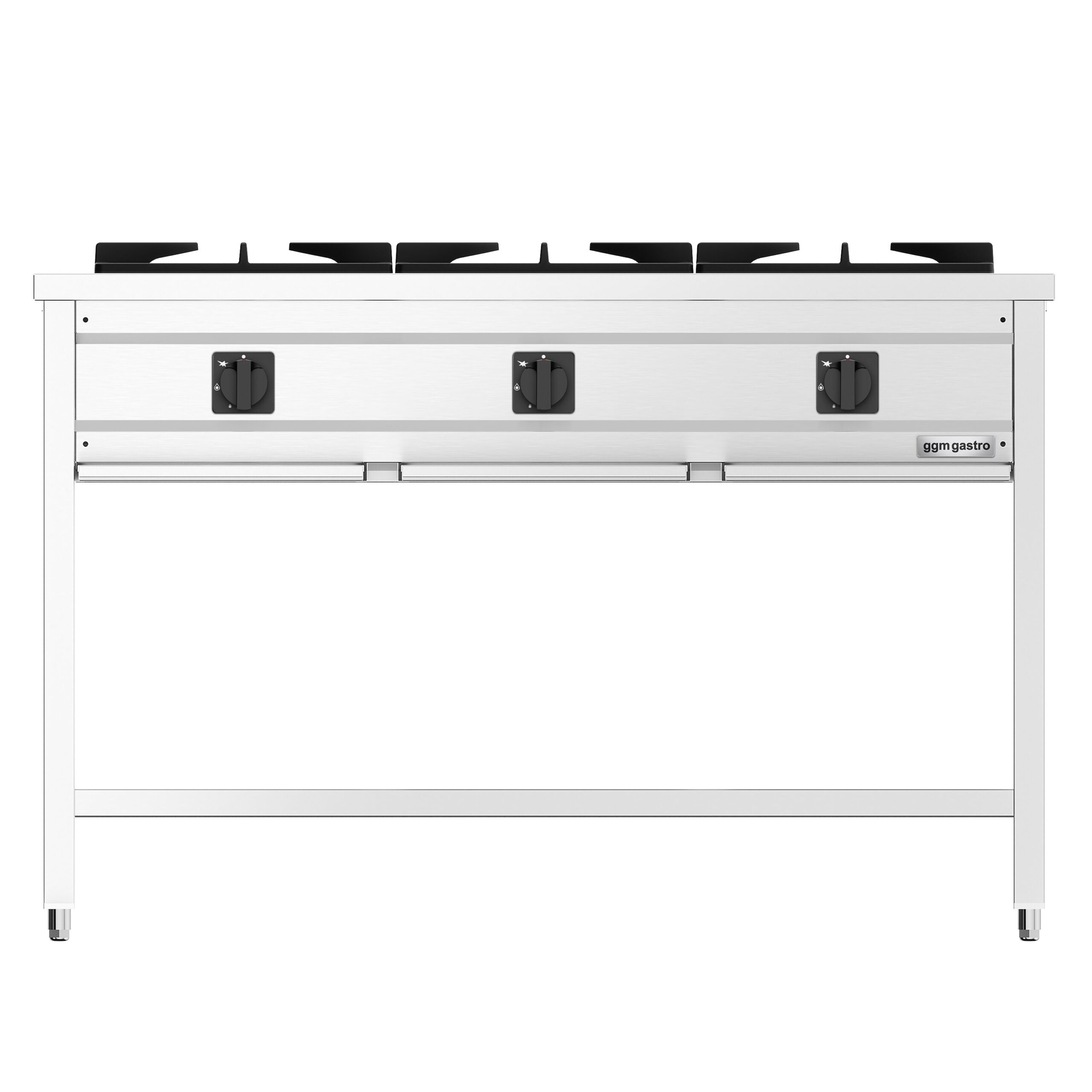 Plynový sporák - 25,5 kW - 3 horáky - otvorený s podstavcom a odkvapkávacou zásuvkou – Obrázok 3