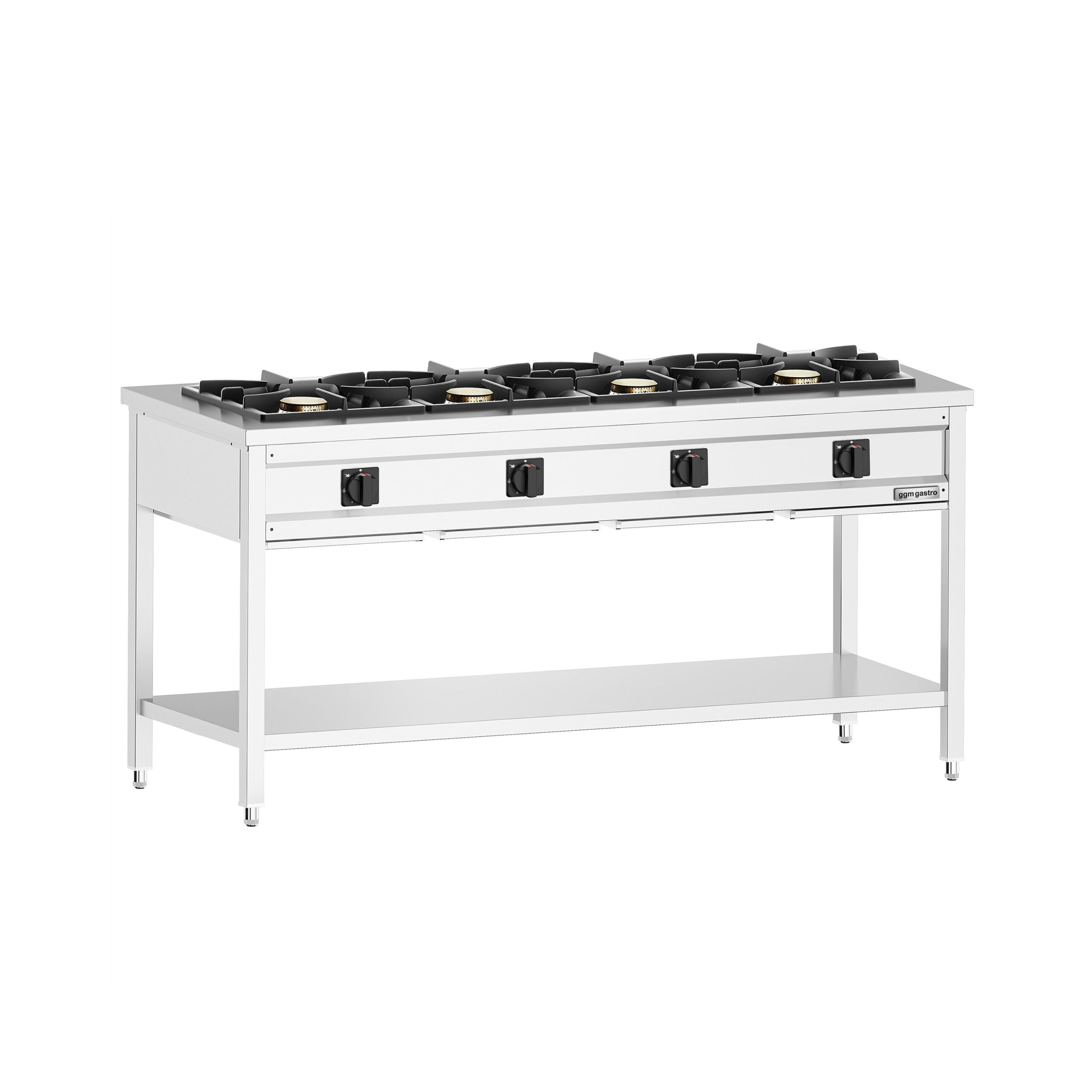Plynový sporák - 34 kW - 4 hořáky - otevřený s podstavcem a odkapávací zásuvkou – Obrázok 5