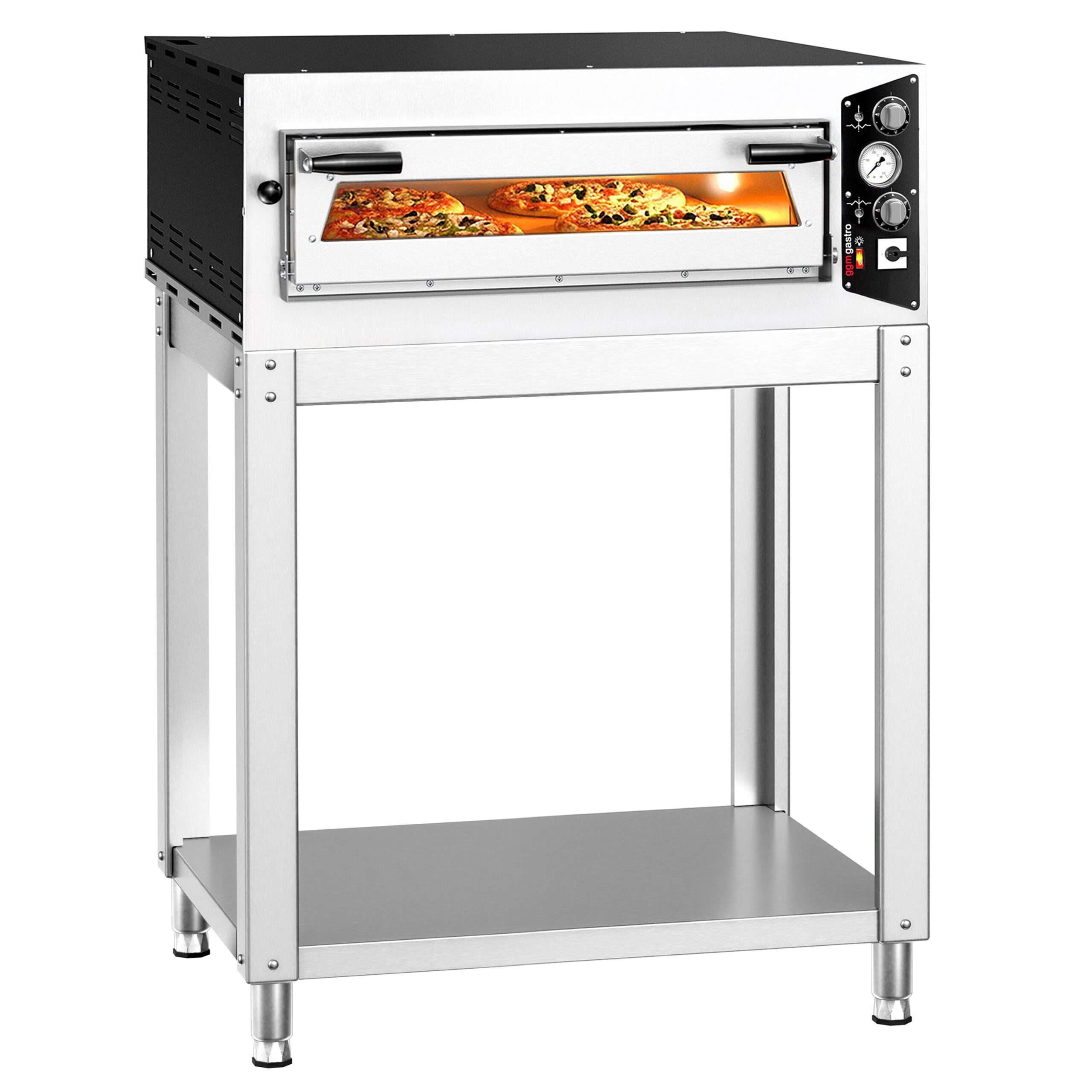 Elektrická pec na pizzu - 4x 35 cm - manuálna - vr. podstavce – Obrázok 5