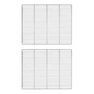 (2 kusy) - Policový rošt z nehrdzavejúcej ocele s plastovým poťahom - 650x530 mm - GN 2/1 - Vhodné pre BTKF, BTKFS, TF a TKSF
